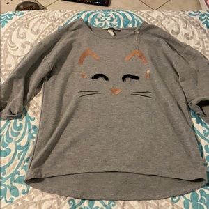 Girls cat shirt